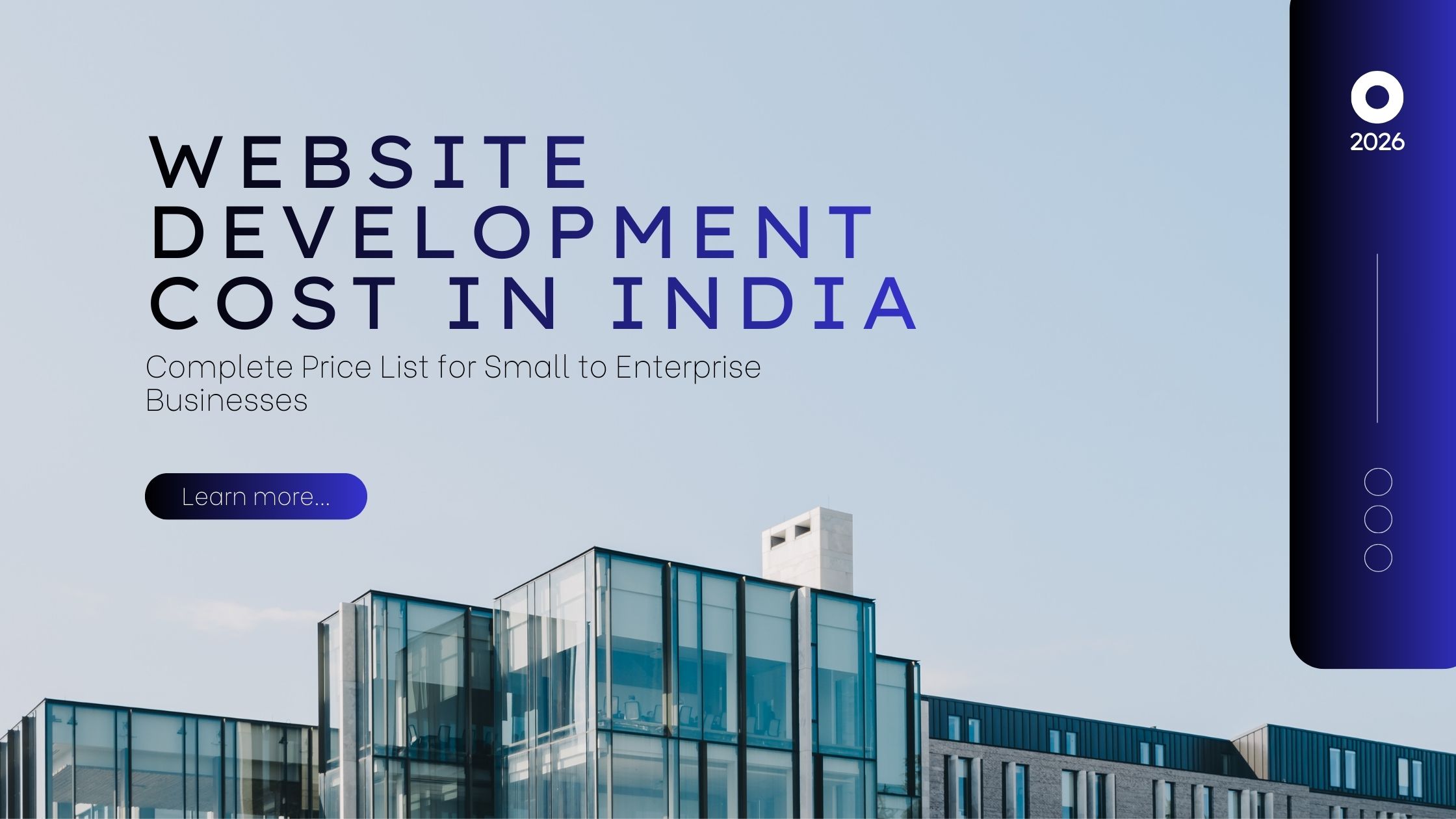 Website Development Cost in India 2026