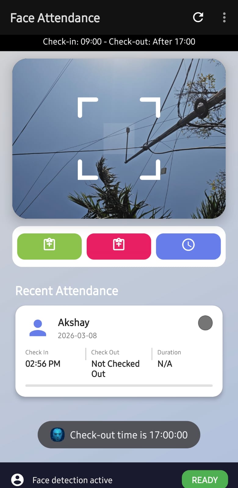 Face Attendance Check-in