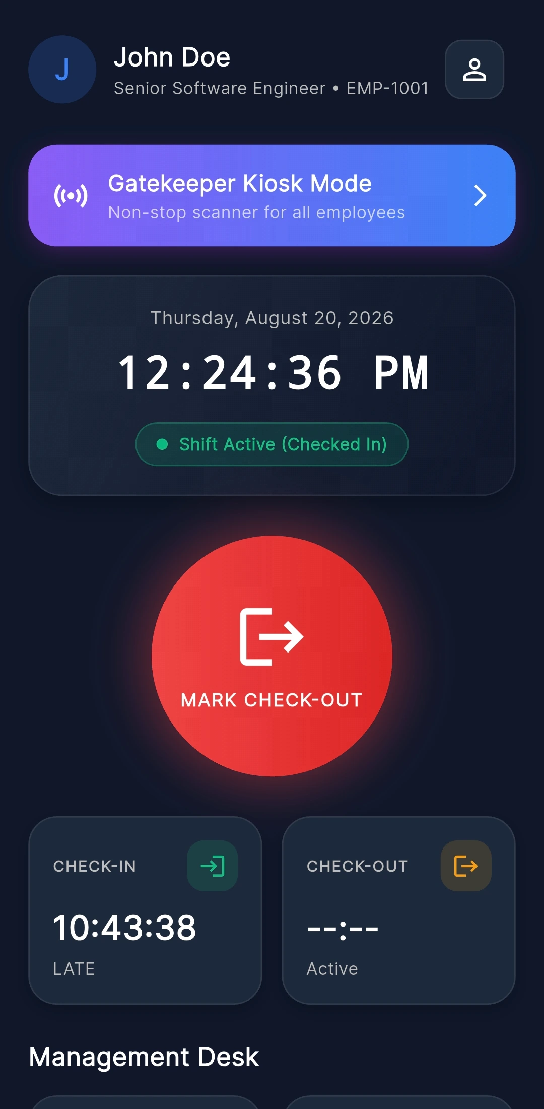 Home Screen
